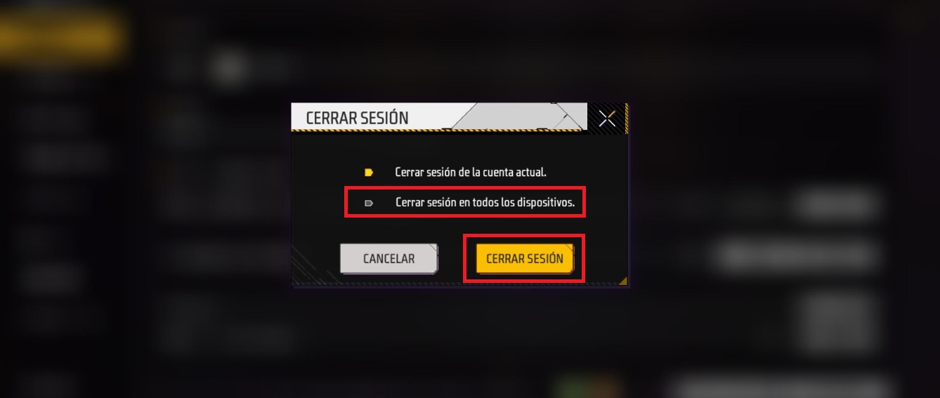 Cómo cerrar sesión en todos los dispositivos? – Garena Free Fire