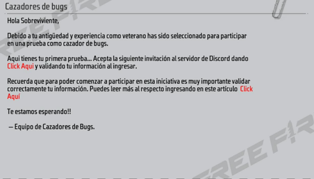 Invitación a Cazadores de Bugs