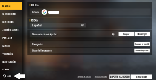 CUENTAS FREE FIRE SUR