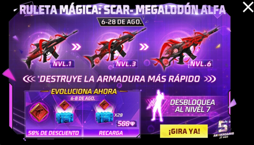 Con este código de Garena Free Fire y Free Fire Max te llevas una skin por  la cara, pero correo porque se acaba